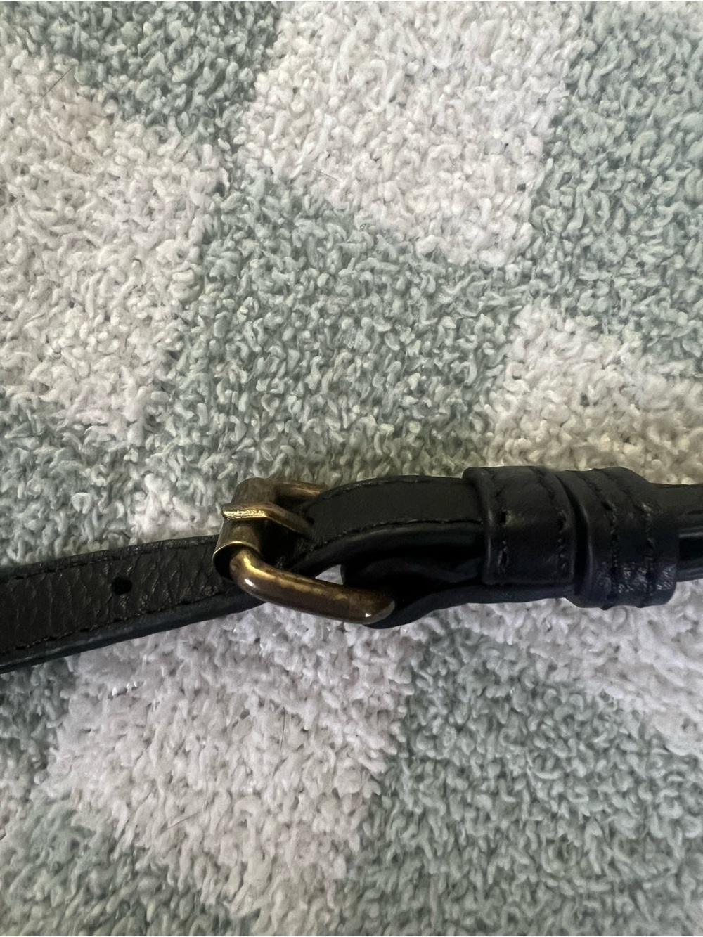 Black Leather Mini Satchel with Crossbody Strap - Picture 8 of 8